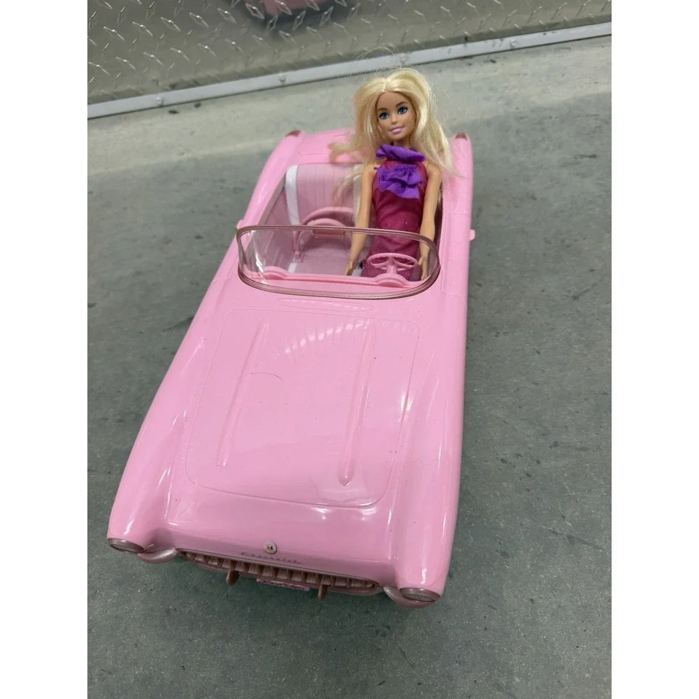 Mattel Barbie Hot Wheels RC Pink Convertible Car w/ Remote Controller HPW40